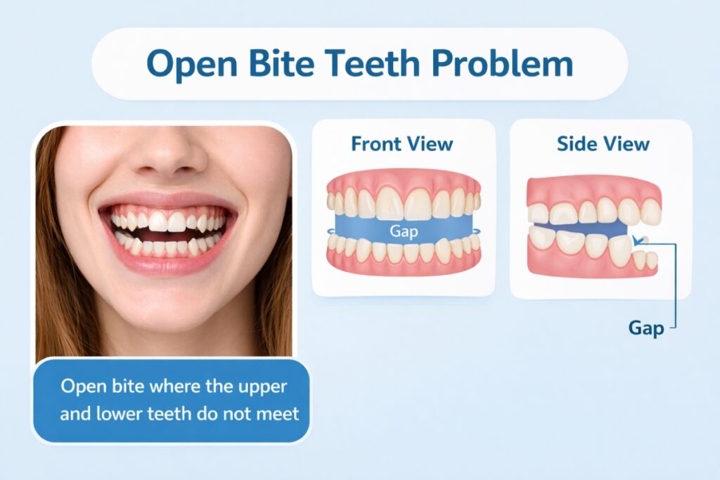 Open bite dental condition